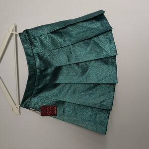 Metallic blue aritzia skirt